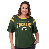 Women's G-III 4Her by Carl Banks Green Bay Packers Plus Linebacker T-Shirt