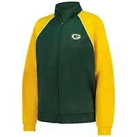 Veste de survêtement zippée G-III 4Her pour femme par Carl Banks Green Bay Packers Replay