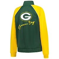 Veste de survêtement zippée G-III 4Her pour femme par Carl Banks Green Bay Packers Replay