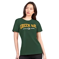 Women's G-III 4Her by Carl Banks  Green Bay Packers Super-Slim Lightweight Winning Crew T-Shirt