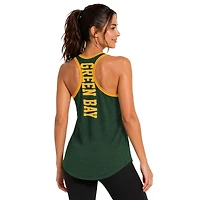 Women's G-III 4Her by Carl Banks Green Bay Packers Tater II Racerback Tank Top
