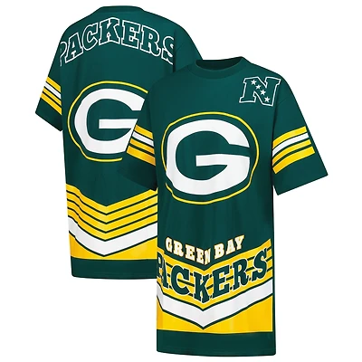 Robe t-shirt vintage Perfect Score pour femme, motif Gameday Couture, vert, des Packers de Green Bay