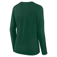 T-shirt à manches longues Grip pour femme, vert, des Packers de Green Bay