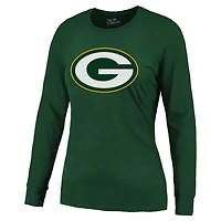 T-shirt à manches longues pour femme Majestic Threads Jordan Love Green Bay Packers avec nom et numéro