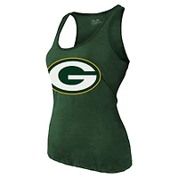 Women's Majestic Threads Jordan Love Green Bay Packers Name & Number Tri-Blend Tank Top