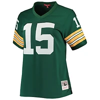 Maillot de joueur réplique Mitchell & Ness Bart Starr vert Green Bay Packers 1967 Legacy pour femme