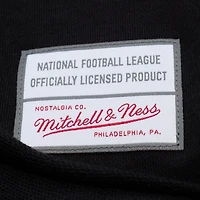 Women's Mitchell & Ness  Black Green Bay Packers Cropped Long Sleeve Rugby Polo