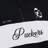 Veste zippée quart de tour Mitchell & Ness noire pour femme des Packers Green Bay