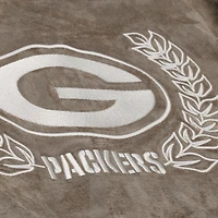 Women's Mitchell & Ness  Tan Green Bay Packers Full-Snap Varsity Jacket