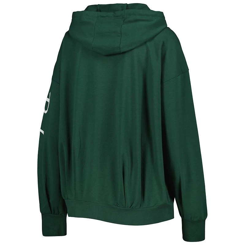 Women's MSX by Michael Strahan Green Bay Packers Emerson - Full-Zip Hoodie