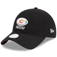 Women's New Era  Black Green Bay Packers 2023 NFL Crucial Catch 9TWENTY Adjustable Hat