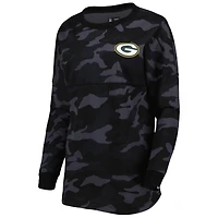 T-shirt à manches longues camouflage Green Bay Packers New Era pour femme