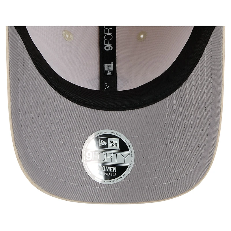 Women's New Era Cream Green Bay Packers Comfy 9FORTY Adjustable Hat