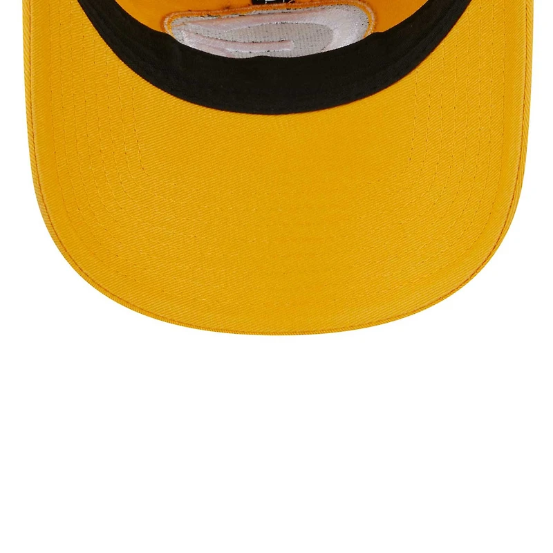 Casquette réglable New Era Gold Green Bay Packers Main Core Classic 2.0 9TWENTY pour femme