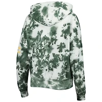 Sweat à capuche en molleton teinté nuage Green Bay Packers New Era pour femme, vert