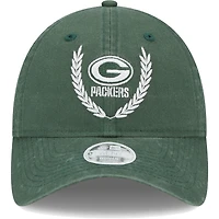 Women's New Era Green Green Bay Packers Leaves 9TWENTY Adjustable Hat
