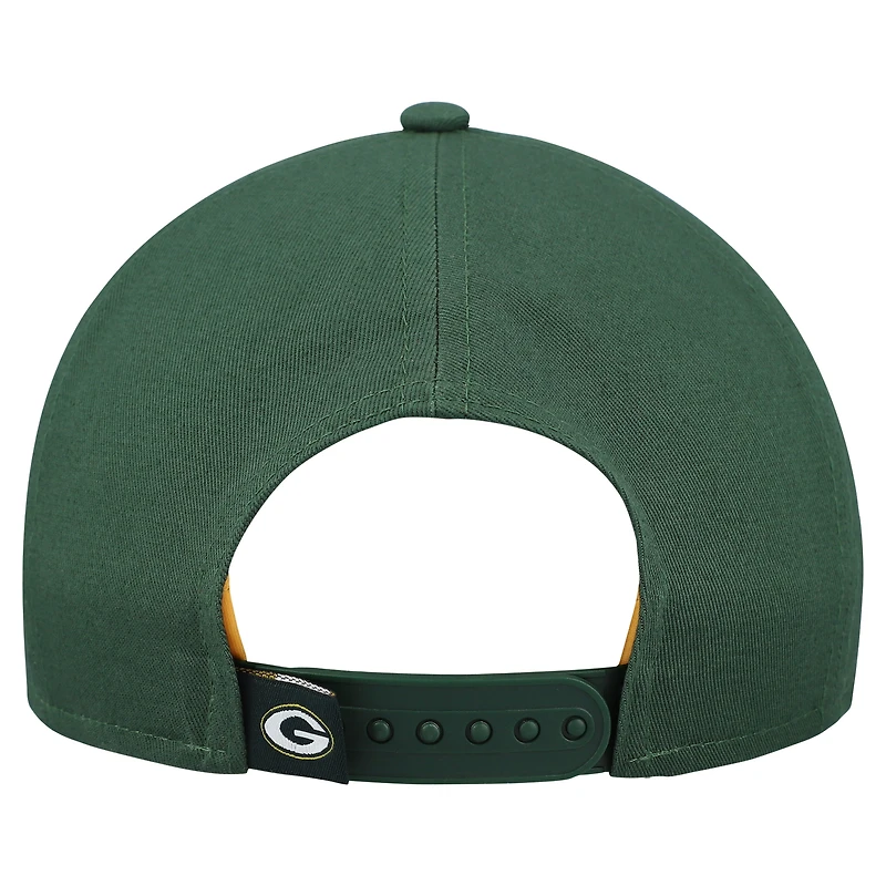 Women's New Era  Green Green Bay Packers  Metallic 9FORTY M-Crown A-Frame Adjustable Hat