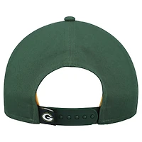 Women's New Era  Green Green Bay Packers  Metallic 9FORTY M-Crown A-Frame Adjustable Hat