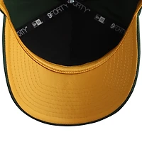 Women's New Era  Green Green Bay Packers  Metallic 9FORTY M-Crown A-Frame Adjustable Hat