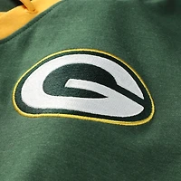 T-shirt à manches longues lacets rétro pour femme New Era Green Bay Packers grande taille