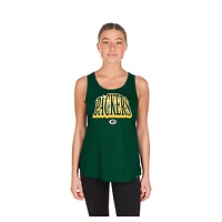 Débardeur d'été vert New Era Green Bay Packers pour femmes