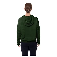 Sweat à capuche boxy rétro vert New Era pour femme des Packers de Green Bay