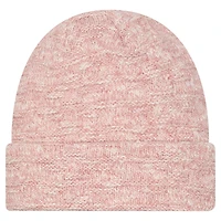 Bonnet en tricot à revers métallisé rose des Green Bay Packers de New Era pour femme