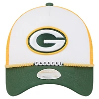 Women's New Era White/Green Green Bay Packers Friendship Bracelet 9FORTY Adjustable Hat