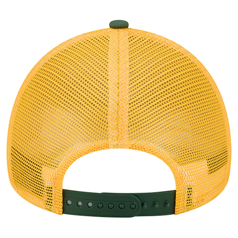 Women's New Era White/Green Green Bay Packers Friendship Bracelet 9FORTY Adjustable Hat