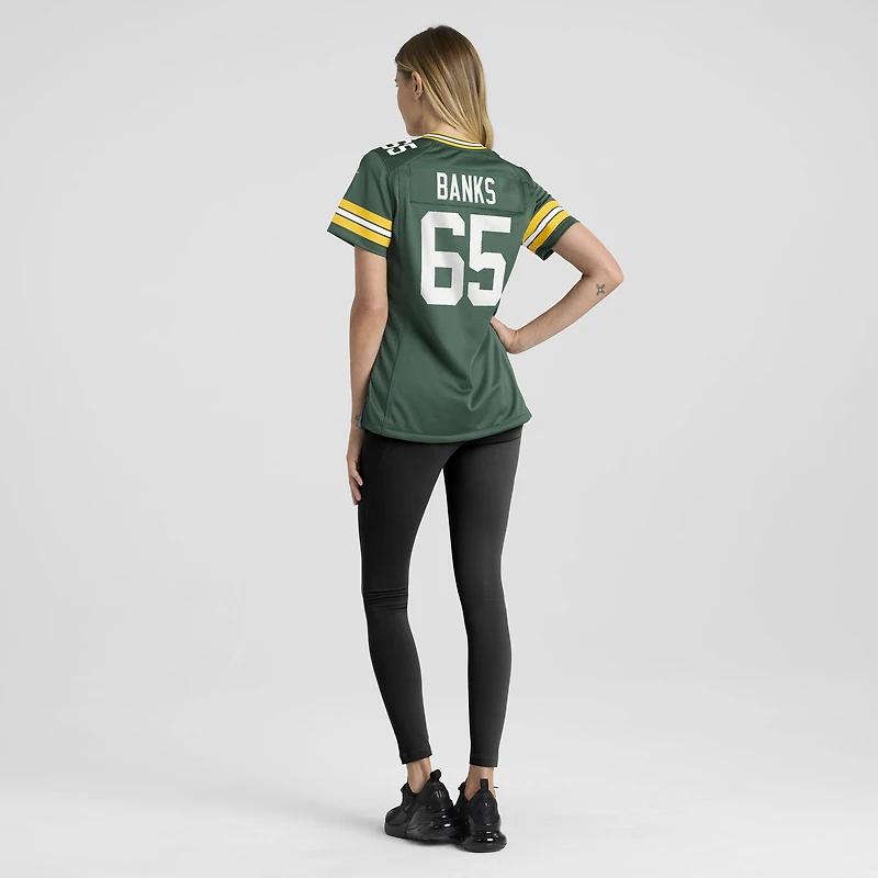 Maillot Nike Aaron Banks Green Bay Packers Team Game pour femme