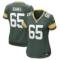 Maillot Nike Aaron Banks Green Bay Packers Team Game pour femme