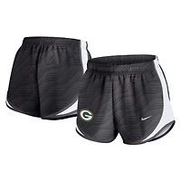 Short Nike Tempo Dri-FIT anthracite pour femme des Packers de Green Bay