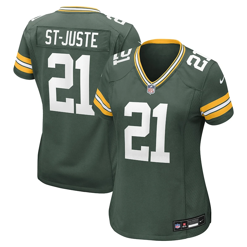 Maillot de match Nike Benjamin St-Juste Green Bay Packers pour femmes
