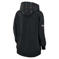 Women's Nike  Black Green Bay Packers 2023 NFL Crucial Catch Club Pullover Hoodie