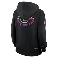 Sweat à capuche Nike noir pour femme Green Bay Packers NFL Crucial Catch 2025 Sideline Standard Issue Dri-FIT