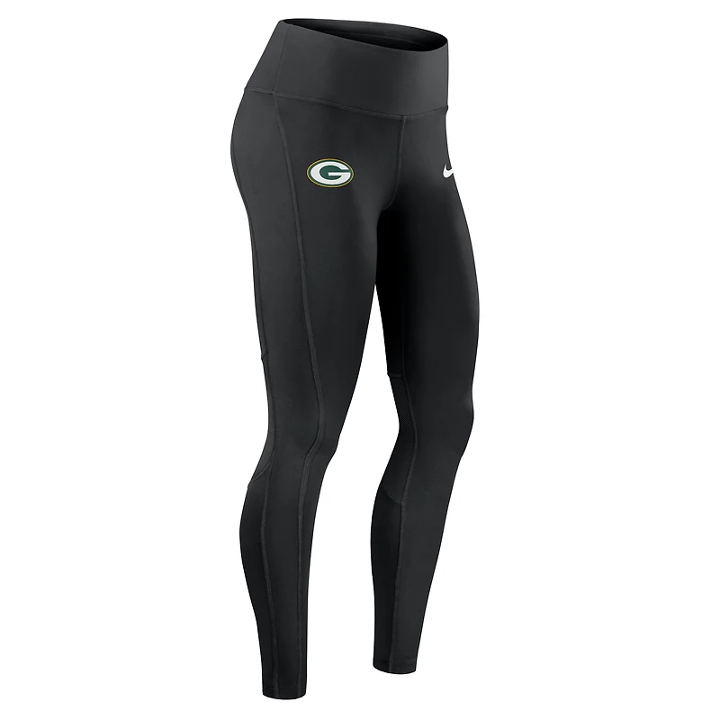 Women's Nike Black Green Bay Packers Primetime Epic Fast Dri-FIT Leggings