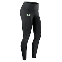Women's Nike Black Green Bay Packers Primetime Epic Fast Dri-FIT Leggings