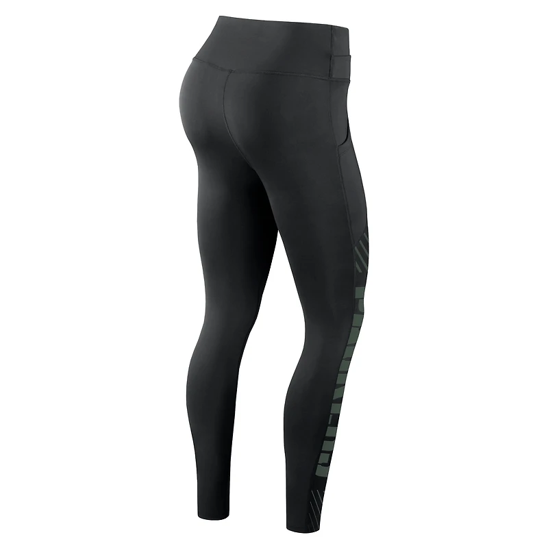 Legging Nike Green Bay Packers Primetime Yard Line pour femme - Noir