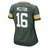 Maillot de match Nike Bo Melton Green des Bay Packers pour femme
