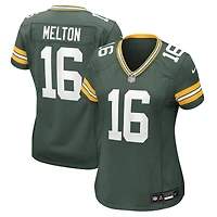 Maillot de match Nike Bo Melton Green des Bay Packers pour femme