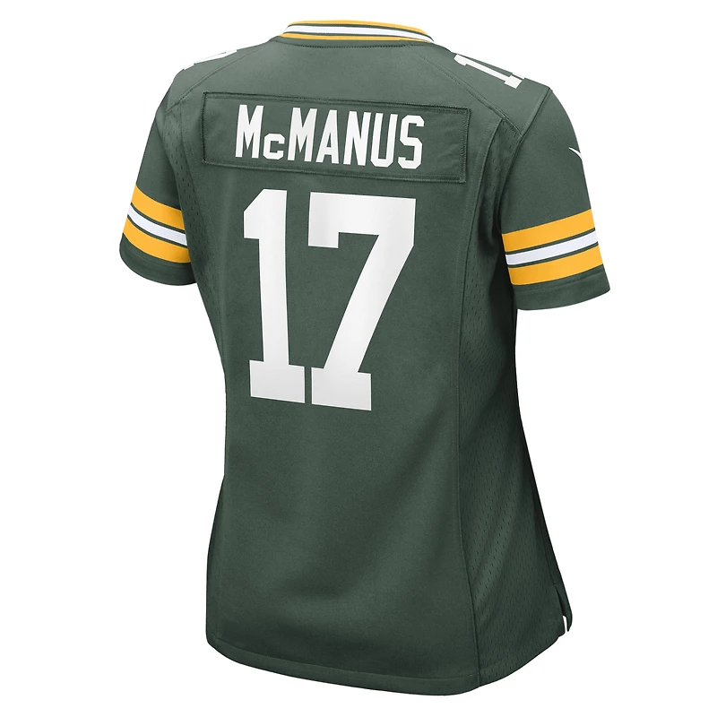 Maillot Nike Brandon McManus vert pour femme des Green Bay Packers