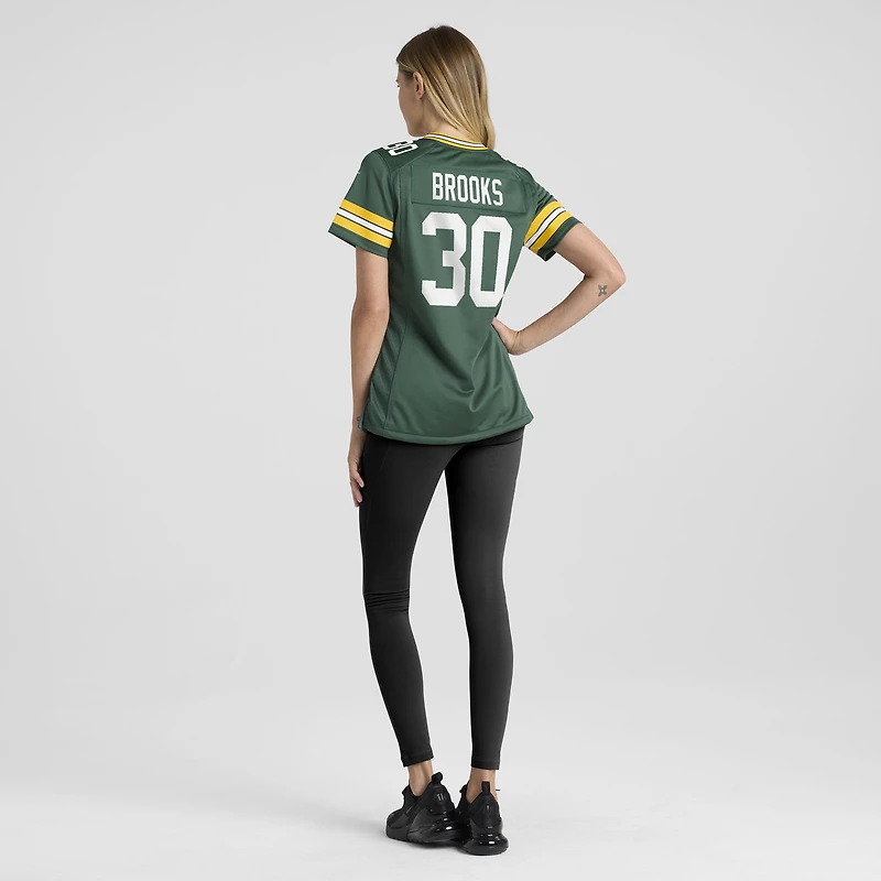 Maillot Nike Chris Brooks Green Bay Packers Team Game pour femme