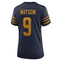 Maillot Nike Christian Watson bleu marine pour femme des Green Bay Packers, édition 1923