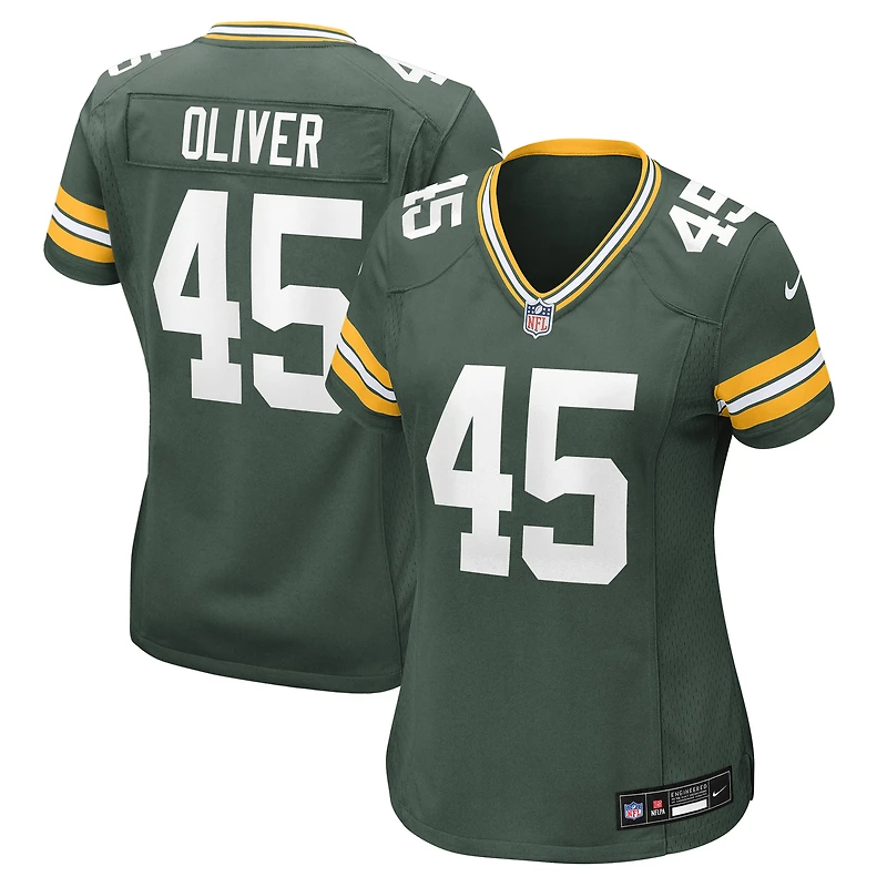 Women's Nike Collin Oliver  Green Bay Packers Team Game Jersey