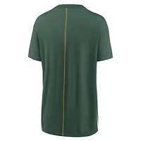 Women's Nike Cream/Green Green Bay Packers Wordmark Tri-Blend T-Shirt