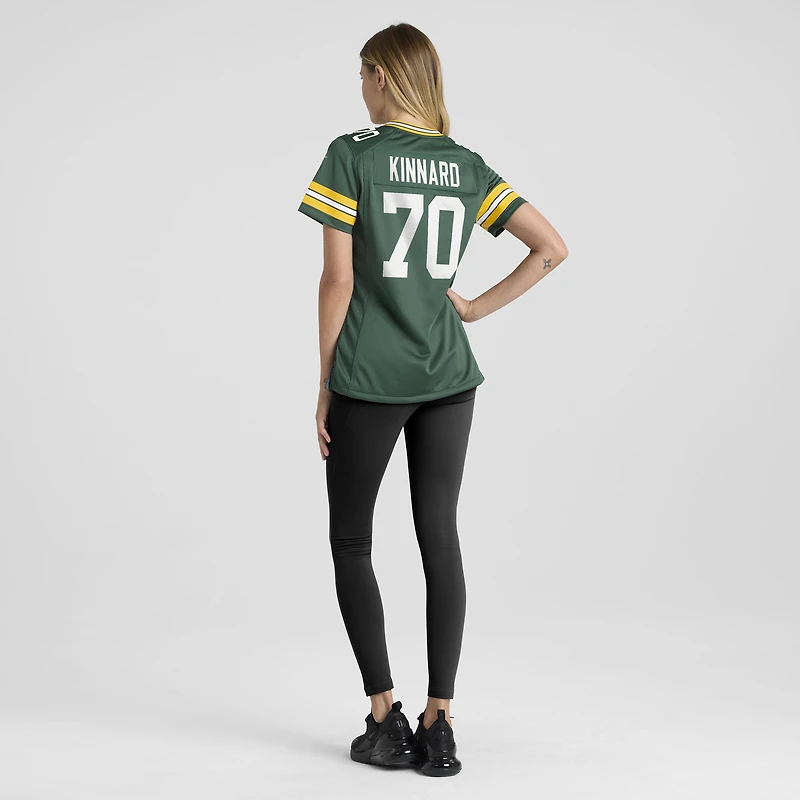 Women's Nike Darian Kinnard Green Bay Packers Team Game Jersey