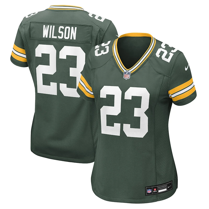 Women's Nike Emanuel Wilson  Green Bay Packers Team Game Jersey