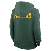 Women's Nike Green Bay Packers 2025 Sideline Standard Issue Initial Home Dri-FIT Hoodie