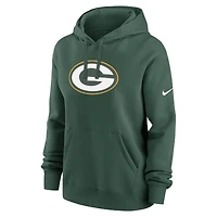 Sweat à capuche en polaire Nike Green Bay Packers Club pour femme