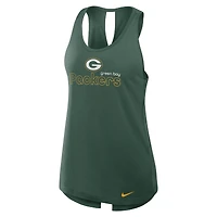 Débardeur Nike Green Bay Packers Crossback Performance pour femme